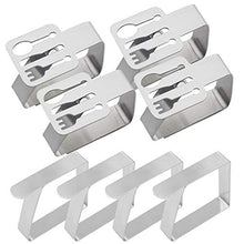 Clip per tovaglia,8 pezzi porta tovaglie in acciaio inossidabile,morsetti per tovaglia adatti per picnic all'aperto,morsetti per copritavolo ispessiti per hotel,caffè,famiglia,campeggio,matrimonio
