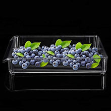 Rockyin Cucina Frigo Storage Box Scorrevole di plastica congelatore Cold Storage di economia di Spazio Rack (6138-Samll)