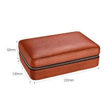 DPLQX sigari armadi, Versatilità Durevole humidor per sigari adorini con igrometro e umidificatore Portatile humidor per sigari ammezzati,Brown_210x130x60mm/8x5x2in