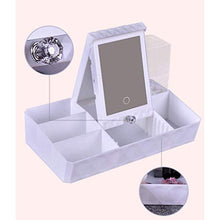 Specchio Il Trucco, Specchio Trucco a LED Portatile Specchio Il Trucco a Specchio Luce Pieghevole conveniente Specchio Trucco a LED Portatile Specchio specchiera Semplice Trucco, rasatura e Cura de