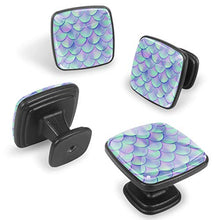 Pelle di sirena 4 PCS Pomelli per Porta, Pomolo per Mobile, Pomelli per Mobili con Viti, Maniglia per Armadietto, Pomelli per Porta, Pomelli per Cassetti per Porta, Armadio, Cassetto e Credenza