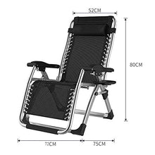 Sedia Sdraio Imbottita Oversize Zero Gravity reclinabile Patio con Supporto reclinabile Resistente Regolabile Salotto familiare