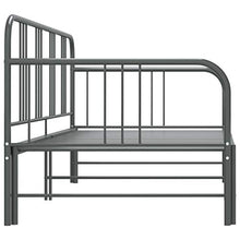 vidaXL Telaio Divano Letto Estraibile Grigio in Metallo 90x200 cm
