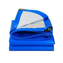 HZWLF Tela Cerata Resistente Impermeabile all'aperto, Tela Cerata della Copertura dell'isolamento Termico della Protezione Solare di plastica del PE per Il Campeggio all'aperto Blu, A, 3.8X4.8M