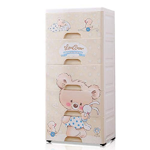MICEROSHE Armadio Semplice Durevole 5 cassetti in plastica archiviazione cassetti dell'organizzatore di immagazzinaggio unità for la Camera Bambini di Studio Ingresso Corridoio Design Pratico