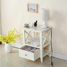 FEANG Semplice Comodino Moderno del Comodino Bianco Cabina Armadio Stretto della Camera da Letto del Cabinet della Camera da Letto Piccolo Comodino tavolino da Tavolo