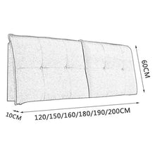 WLH-Cushions Testiera da Letto Testiere Testata Cuscino A Cuneo Cuscini Capezzale Copri Matrimoniale Singolo Schienale Tessuto di Lino