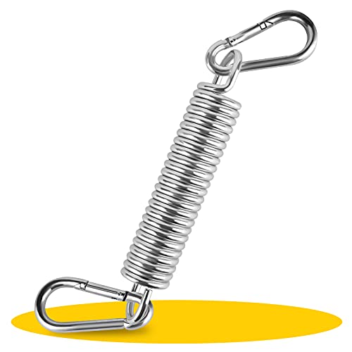 YLY Molla Altalena Poltrona sospesa per Sedia sospesa con 2 moschettoni, prolunga Altalena in Acciaio Inox, Altalena sospesa e Supporto Sacco da Boxe, Portata Fino a 120 kg