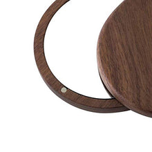 No/Brand Specchio Portatile Leggero in Legno di Noce Classico Specchio per Il Trucco da Viaggio per Esterni Elegante Specchio da Trucco Pieghevole