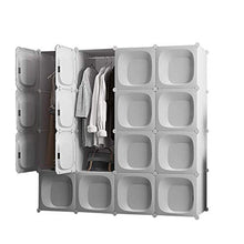 Cassapanche GGJIN Armadio stratificato Bianco Combinazione della Stanza Camera da Letto dello Studente di College Montaggio Semplice Push-Pull Moderna
