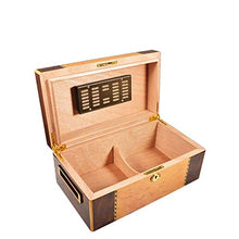 CLJ-LJ Humidor Umidificatore Portatile umidità Sigaro Cubano Scatole Legno di Cedro Fumare sigari Serbatoio Storage Box