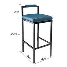 XHCP Bancone da Cucina Sgabelli da Bar Mobili da Soggiorno Sgabelli da Bar con Gambe in Metallo Nero/Schienale Cavo | Seggiolone Casual Imbottito in PU per bancone/Cucina/colazion