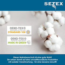 SETEX, Molton, coprimaterasso, con Elastico agli Angoli, di Colore Bianco, 1308, Cotone, Bianco, 180 x 200 cm