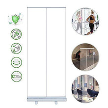 Banner Estraibile Portatile con Schermo Trasparente, Divisore Pop Up in PVC Trasparente, Schermo Divisorio