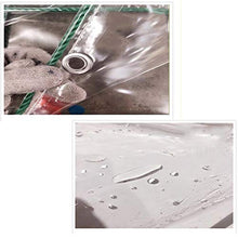 YYFANG Telo Impermeabile Esterno, Telone Impermeabile Trasparente Compresse di Plastica Rafforza L'occhiello Resistente allo Strappo Anti età per Copertura del Raccolto del Balcone
