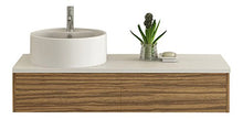 Jet-Line, Set di mobili da bagno con design Biel Zebra con lavandino in ceramica e sottolavabo con segnali push open
