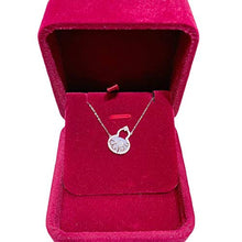 Baoxiaohed Collana in Argento Sterling,925 Sterling Argento Cinese Stile Creativo Zucca Zircon Collana, Utilizzata Come Festa della Mamma, Festa, Compleanno, Regalo Anniversario