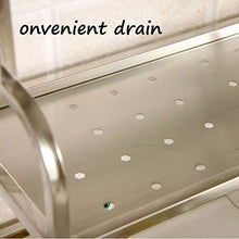 &ripiano di stoccaggio Scaffali da cucina, scaffale for ripiani for spezie a tre piani in acciaio inossidabile Scaffale di finitura
