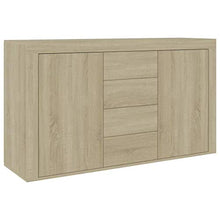 Tidyard Credenza Cassettiera Vintage | Comò e Cassettiere | Cassettiere di Stoccaggio | Armadietto in Legno | Cassettiera in Legno Rovere Sonoma 120x36x69 cm in Truciolato