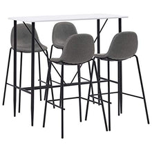 SKM Set da Bar 5 pz in Tessuto Grigio Talpa E
