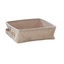 XIXIAO - Scatole portaoggetti in tessuto di iuta, per armadi, cassetti, armadio, cassettiera, grande, 30 x 24 x 10 cm, colore: Grigio chiaro