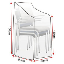 WOLTU® GZ1198tp Copertura per Sedie Mobili da Giardino Telo di Coperture Cover Protezione Interni Esterni PE