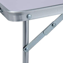 Tavolo pieghevole da campeggio e da giardino, in Alluminio, con maniglia, per giardino, eventi sportivi, escursioni, festini, picnic, 60 x 40 x 26 cm