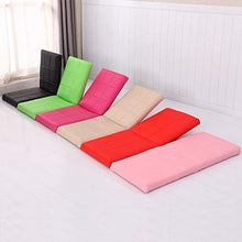SMC Sedia del sofà del Computer del Letto della Sedia della Finestra di Piegatura della Singola del sofà della Sedia di Cuoio Molle (Color : Rose Red)