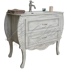 Shop Chic Mobile bagno Sorriso stile contemporaneo con specchio finitura luxury white