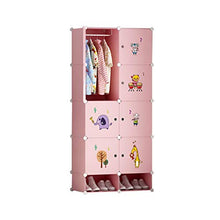 Guardaroba Semplici Bambini Armadio casa Camera da Letto Panno di plastica del Bambino del Tessuto Semplice Bagagli Moderna Hanging Assemblea Armadio XINYALAMP