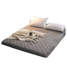 Materasso Futon Trapuntato Spesso in Stile Giapponese da 5 cm, Materasso Futon Tatami Materasso su Misura Cuscino per Materasso Pieghevole da Letto dormitorio, Yoga, Grigio, 135 * 200 cm