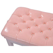Sgabello per Pianoforte 1-Persona Piano Strumento Musicale Sgabello seggiovia insegnare ai Bambini di Legno Solido Elettrico Piano Bench (Colore : Rosa, Dimensione : 68x38x56cm)