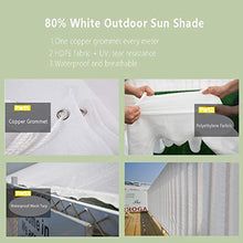 JH1 Rete ombreggiante Household Ombra Panno Bianco, 200GSM Polietilene Maglia Telone con Occhielli E Corda, Appendere sul Tetto Piscina (Size : 8×10m)