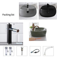 Lavandini bagno Lavelli da Bagno Lavabo Quadrato Nero Semplice Home sopra Il lavabo Lavabo Opaco (Color : Gray, Size : 49.5x37.5x11.5cm)