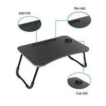 Tavoli da picnic Tavolo pieghevole, supporto per la scrivania del computer portatile per letto portatile vassoio computer portatile per divano table taccuino laptop con portabicchieri per il letto sog