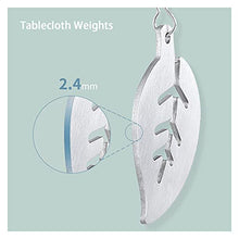 Clip per tovaglia decorativa 6pcs Tovaglia Pesi Pendenti Morsetti Cucina Giardino da cucina con clip Picnic per impieghi pesanti Picnic all'aperto Acciaio inox Festa di nozze Casa per la festa nuziale