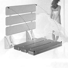 AYHa Bagno sgabello bianco corridoio d'ingresso Bagno sgabello pieghevole sgabello da doccia servizi igienici sgabello da bagno anziani sedia della sede di doccia a parete Sgabello