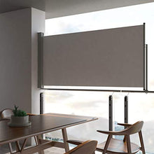 mewmewcat Tenda da Sole Laterale Retrattile 120 x 300 cm Grigia