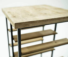 giordano shop Cantinetta Portabottiglie 30x30x60 cm 10 Bottiglie in Ferro e Legno Joy Nero