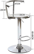 Suge Sgabelli da Colazione Cucina Sollevamento Sgabelli Chrome Sgabelli Stoolwith Schienale Regolabile Girevole Bar sgabelli- Alto Sgabello Creativo Schienale Barra di Metallo Schienale