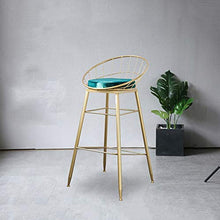 Tavolo tè Sedia tavolo Nordic Gold Iron Sgabello trucco metall schienale Lusso PU cuoio Sgabello rotondo Sgabello Cambio adulti Panca scarpe Soggiorno Sala pranzo Poltrona Schienale Sedia tempo libero