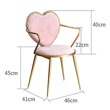 EOJSORK Rosa Sedia Trucco, Pranzo Sedie da Pranzo Cucina Soggiorno Sedie Vanity Trucco Tempo Libero Accent Imbottiti