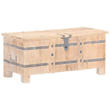 vidaXL Massello di Acacia Baule Cassapanca Mobile Arredamento Contenitore Pouf Sgabello Arredo Cassone Madia Portaoggetti Casa 90x40x40 cm