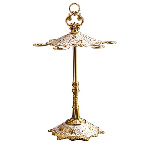 MSF Artigianato Titolare del Ferro battuto Bicchiere di Vino Rosso Europeo, casa del Supporto Creativo di Modo Ornamenti del Calice del Vino Cup, H37 × W23cm (Color : A)