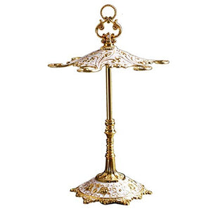 MSF Artigianato Titolare del Ferro battuto Bicchiere di Vino Rosso Europeo, casa del Supporto Creativo di Modo Ornamenti del Calice del Vino Cup, H37 × W23cm (Color : A)