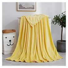 DSLK Hot Home Tessile Flanella Coperta Ponderata Super Calda Morbida Coperte Solide Tiro Tranquillità Coperta Ponderata (Color : Yellow, Size : 50x70cm)