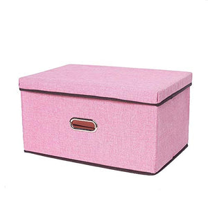 Ampia scatola di imbottitura pieghevole in tessuto di cotone in cotone per bambini giocattolo per bambini Organizer maniglie per home armadio cassettiera da camera da letto organizzatori contenitore