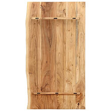 vidaXL Legno Massello di Acacia Piano per Lavabo Bagno Ripiano per Lavello Rustico Mensola per Lavandino Accessori per Bagno 140x55x2,5 cm