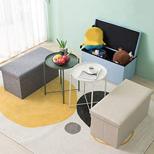 KLFD Un Set di 2 Sgabelli Multifunzionali Comò Cassettiera Armadio Organizer Scatole Portaoggetti con Coperchi Cucina Camera da Letto Domestica Cestini Portaoggetti Contenitori,Grigio,40 * 25 * 25cm