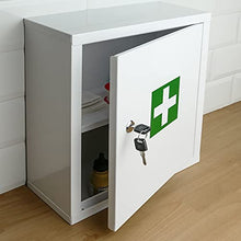 PrimeMatik - Armadietto di Pronto Soccorso in Metallo. Cassetta Medica a Muro 322 x 140 x 361 mm